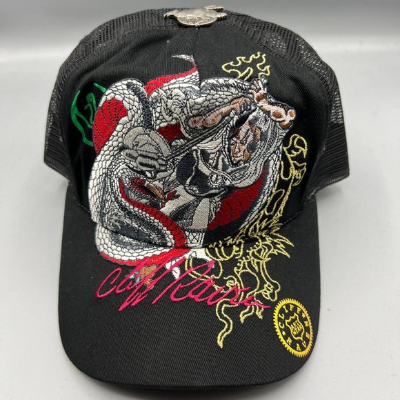 Cliff Raven | Accessories | Vintage Cliff Raven Hat Black Ed Hardy ...